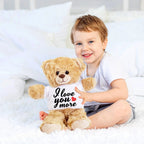 Love You More - Plush Lamb, Panda, or Teddy Bear with Tee Shirt Romantic Gift for Sweetheart
