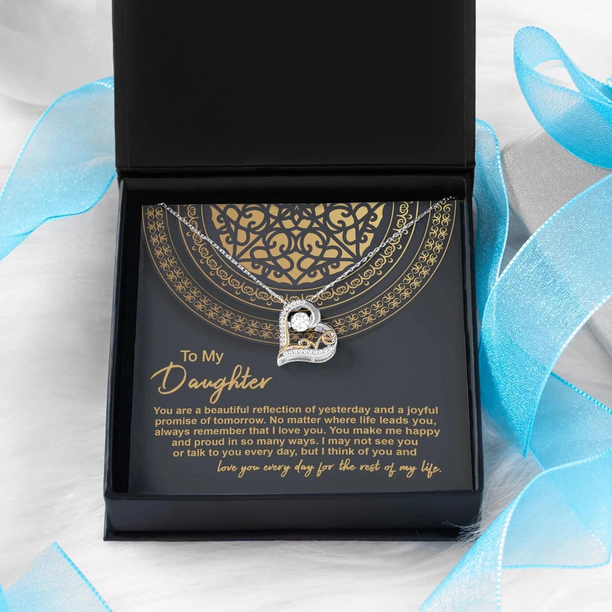 Daughter Birthday, Christmas, Graduation Gift - Beautiful Reflection - Love Dancing Necklace