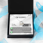 Apology Gift for Girlfriend, Wife, Soulmate - Sorry, Breaks My Soul - Love Heart Pendant Necklace