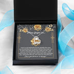 Apology Gift for Girlfriend, Wife, Soulmate - Sorry, End With You - Love Heart Pendant Necklace