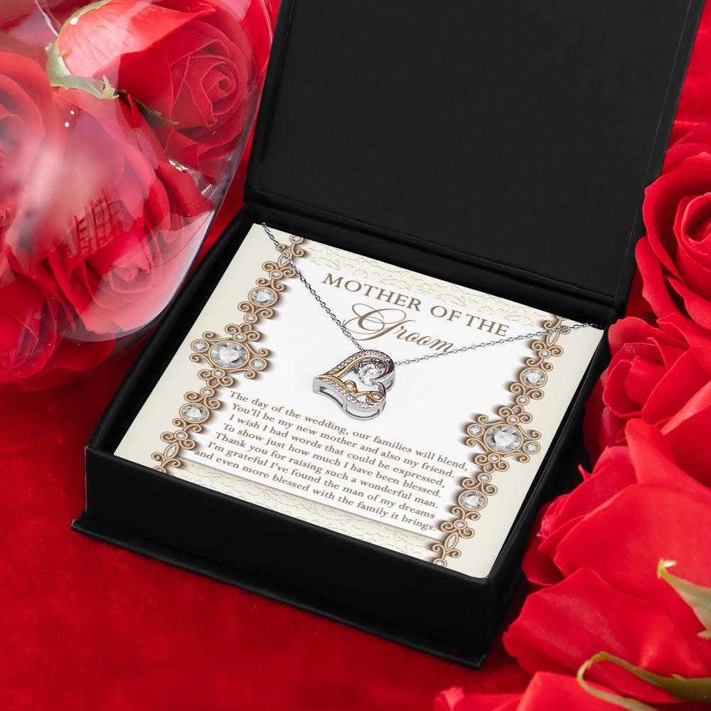 Mother of the Groom Gift New Mother and Friend Love Heart Pendant Necklace - Mallard Moon Gift Shop