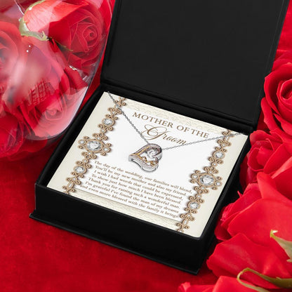 Mother of the Groom Gift New Mother and Friend Love Heart Pendant Necklace - Mallard Moon Gift Shop