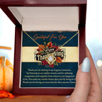 Thanksgiving Gift for Her – “Grateful for You” Necklace with Message Card | Heartfelt Jewelry Gift for Her