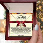 Gift for Daughter - Further In Life - Love Knot Pendant Necklace