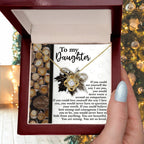 Gift for Daughter - Straighten Your Crown- Love Knot Pendant Necklace