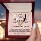 Wife Wedding Day Gift - I'm Finally Home Love Knot Pendant Necklace