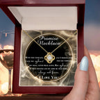 Wife Gift - I Promise My Heart Love Knot Pendant Necklace