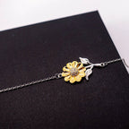 Daughter Gift from Mom – You Are the Angel God Sent Into My Life – Sunflower Bracelet With Message Card