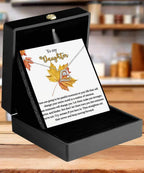 Daughter Birthday, Graduation, Christmas Inspirational Gift - Make You Stronger - Love Dancing Heart Pendant Necklace