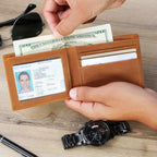 Male Graduation Personalized Graphic Leather Wallet