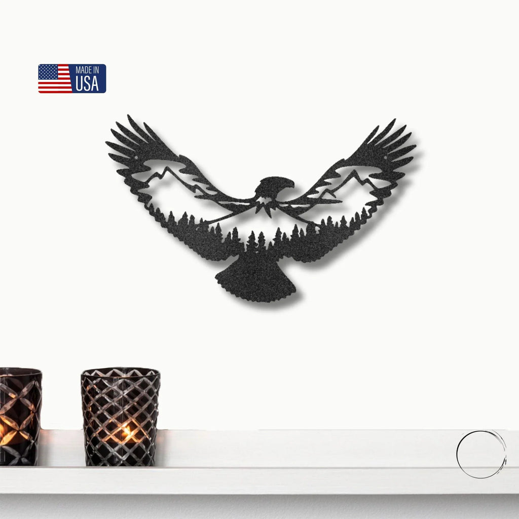 Eagle Scene Metal Art