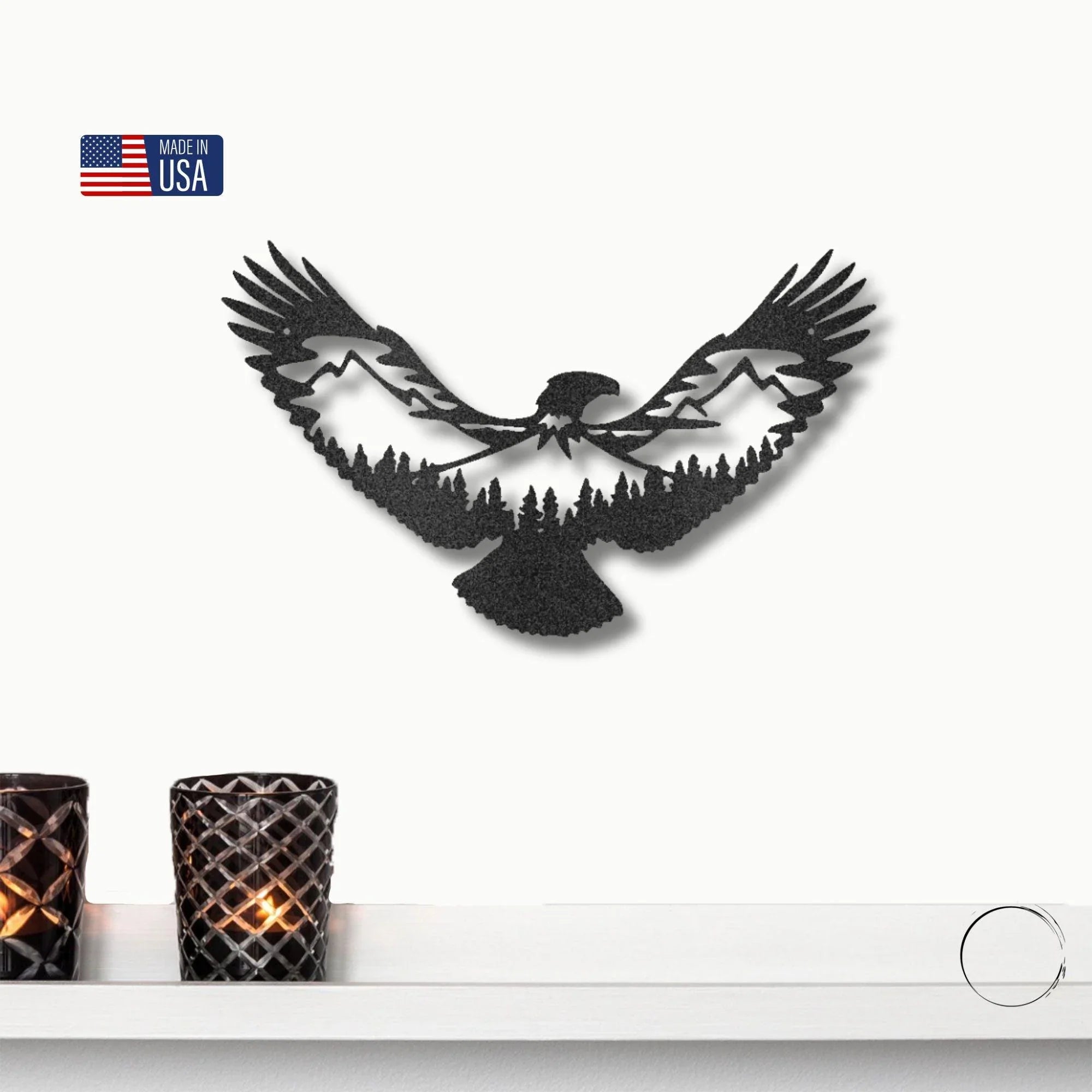Eagle Scene Metal Art