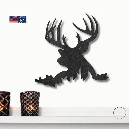 Deer Head Metal Art Wall Sign - Mallard Moon Gift Shop