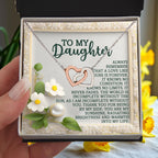 Gift for Daughter - You Are My Sunshine- Interlocking Hearts Necklace