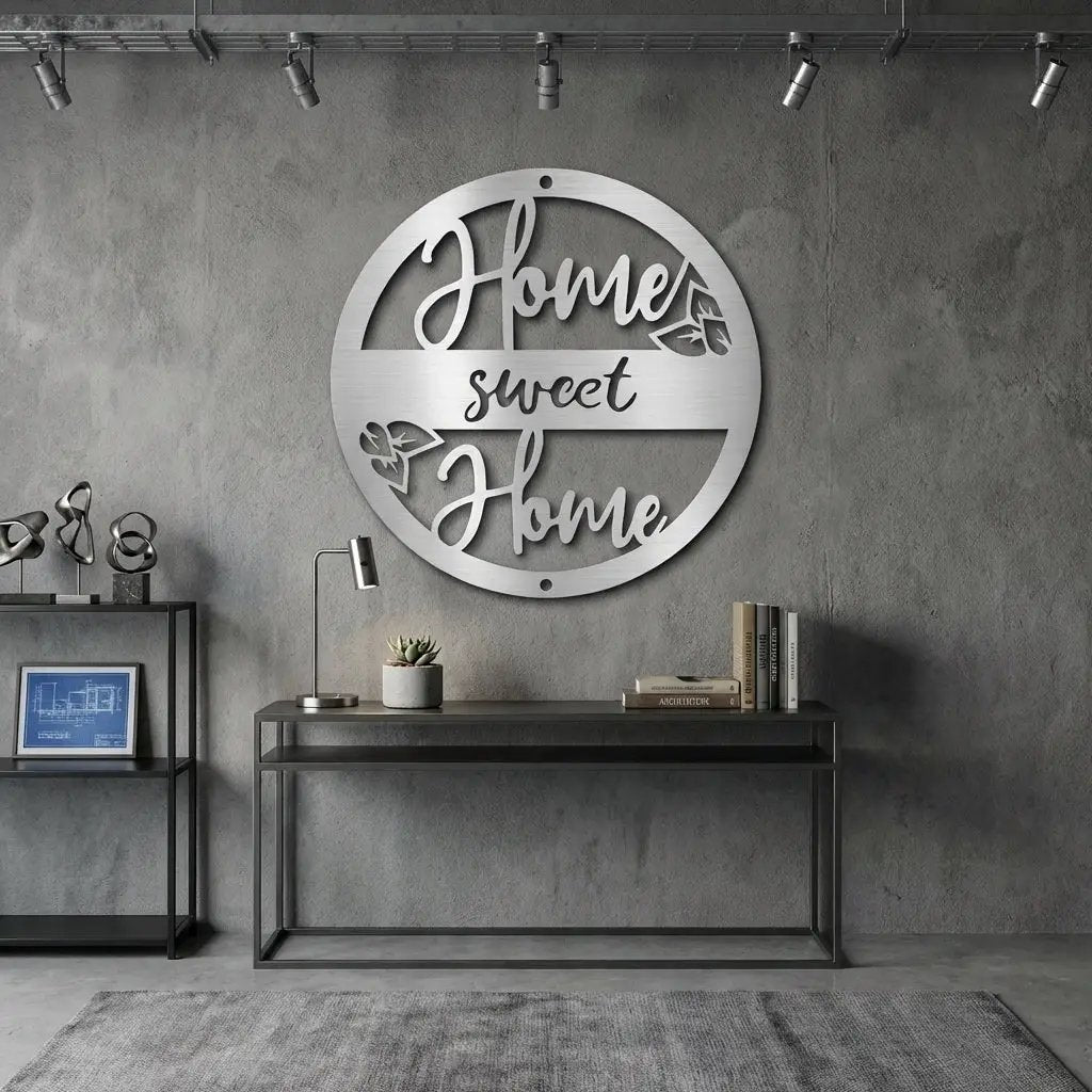 Home Sweet Home Metal Wall Art – Farmhouse & Rustic Decor