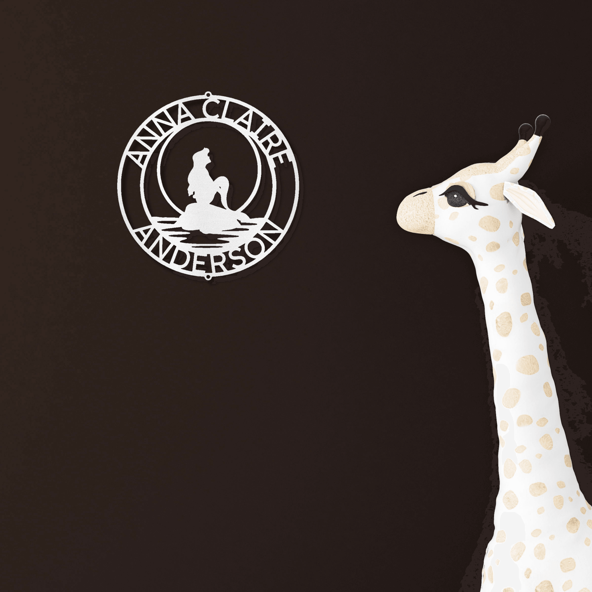 Mermaid Wishes Custom Name Metal Art Wall Sign - Mallard Moon Gift Shop