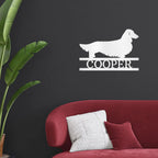 Dachshund Monogram - Steel Sign