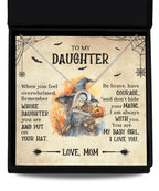 Daughter Halloween Inspired - Put Your Hat On and Don't Hide Your Magic Love Dancing Heart Necklace
