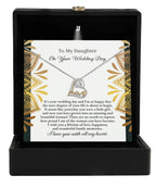 Daughter Wedding Day Gift - A Little Girl - Love Dancing Heart Pendant Necklace