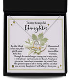 Daughter Birthday, Graduation, Christmas Inspirational Gift - Incredible Woman - Love Dancing Heart Pendant Necklace