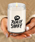 Apology Candle Gift - “I’m Really Sorry” – 9oz Hand-Poured Soy Candle with Comforting Scents | Thoughtful Forgiveness Gift