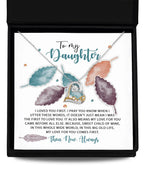 Daughter Birthday, Graduation, Christmas Inspirational Gift - Pray You Know - Love Dancing Heart Pendant Necklace