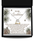 Gift for Soulmate - Perfectly Right - Love Dancing Heart Pendant Necklace