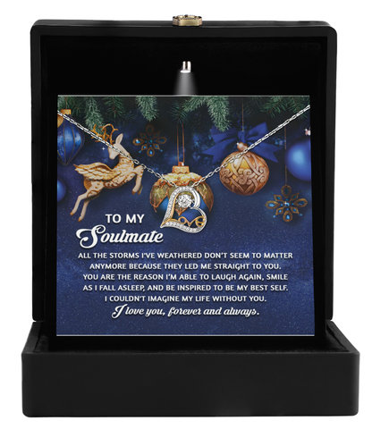Soulmate Romantic Gift - Straight To You - Love Dancing Heart Pendant Necklace - Mallard Moon Gift Shop