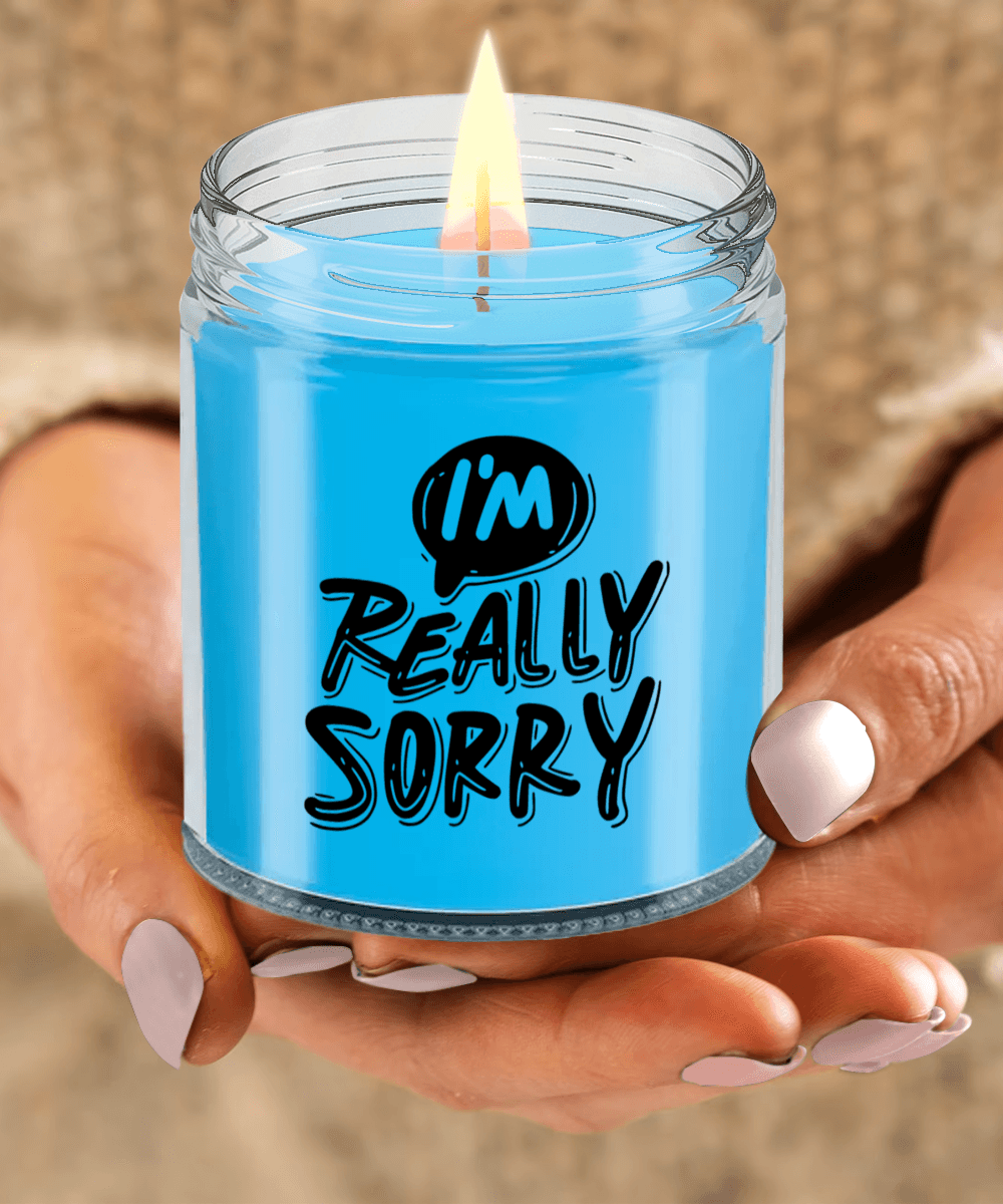 Apology Gift - I Am Really Sorry - Scented Soy Candle - Mallard Moon Gift Shop