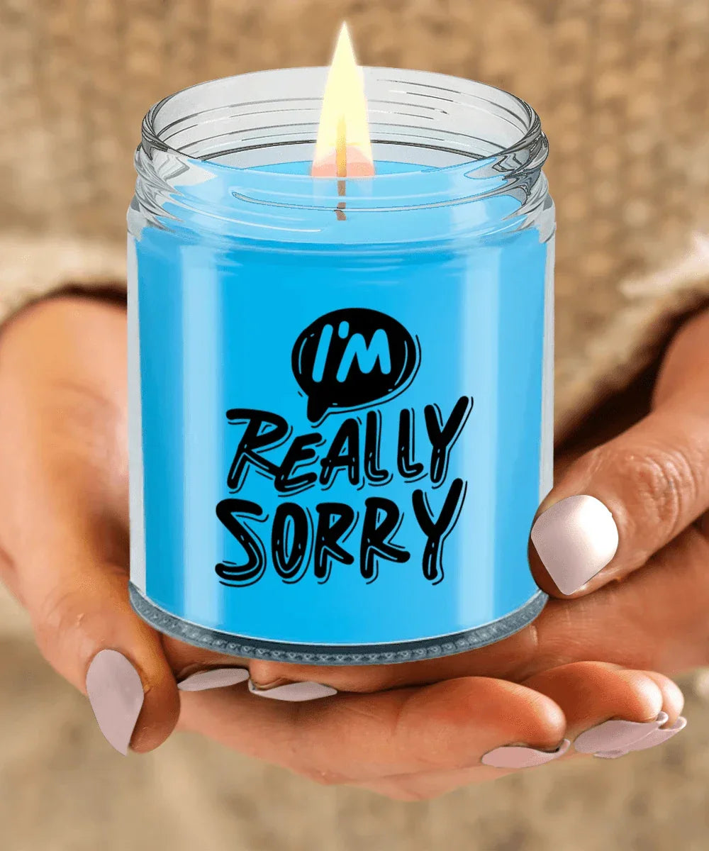 Apology Candle Gift - “I’m Really Sorry” – 9oz Hand-Poured Soy Candle with Comforting Scents | Thoughtful Forgiveness Gift