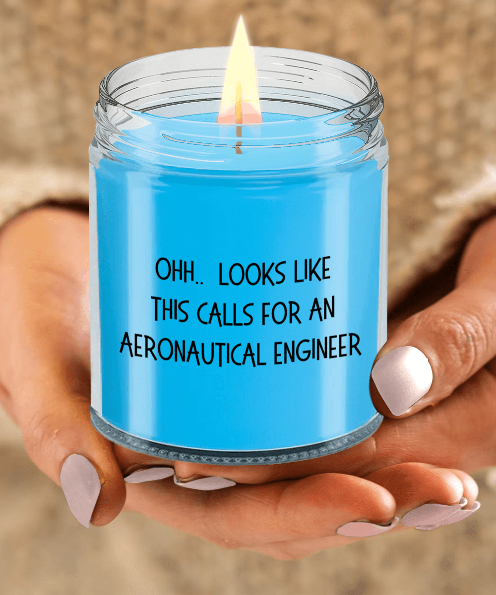 Aeronautical Engineer Gifts - OHH - Looks Like This Calls for an Aeronautical Engineer Office Humor Scented Soy Candle - Mallard Moon Gift Shop