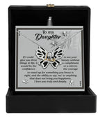 Daughter Birthday, Graduation, Christmas Inspirational Gift - See Your Beauty - Love Dancing Heart Pendant Necklace