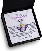 Mom, I am Forever Grateful, Without You, There is No Me - Cross Pendant Necklace