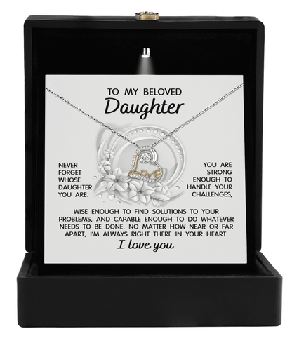 Daughter - I'm Always in Your Heart - Pendant Necklace Wedding Birthday Graduation Gift - Mallard Moon Gift Shop