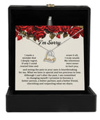 Apology Gift for Girlfriend, Wife - Sorry, Precious To Lose - Love Heart Pendant Necklace