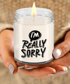 Apology Candle Gift - “I’m Really Sorry” – 9oz Hand-Poured Soy Candle with Comforting Scents | Thoughtful Forgiveness Gift