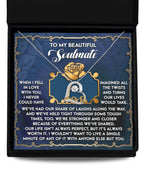 To My Beautiful Soulmate - Love Dancing Heart Necklace – A Heartfelt Gift Celebrating Life’s Journey Together