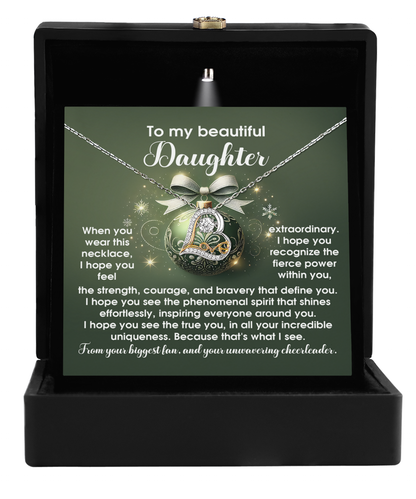 Gift for Daughter - Incredible Uniqueness - Love Dancing Heart Pendant Necklace - Mallard Moon Gift Shop
