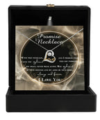 Wife Promise My Heart Love Necklace Anniversary Wedding Birthday Valentine's Day Gift From Husband