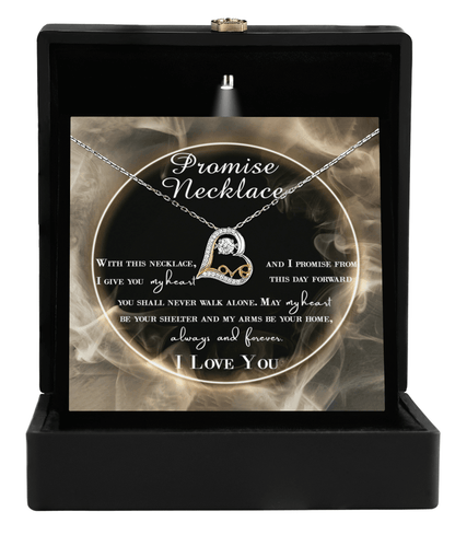 Wife Promise My Heart Love Necklace Anniversary Wedding Birthday Valentine's Day Gift From Husband - Mallard Moon Gift Shop