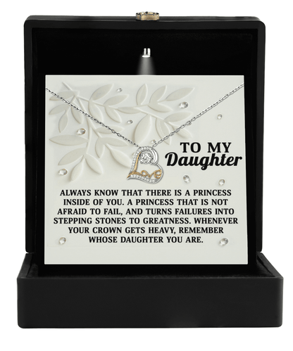 Daughter Birthday, Graduation, Christmas Inspirational Gift  - Inside Of You - Love Dancing Heart Pendant Necklace - Mallard Moon Gift Shop