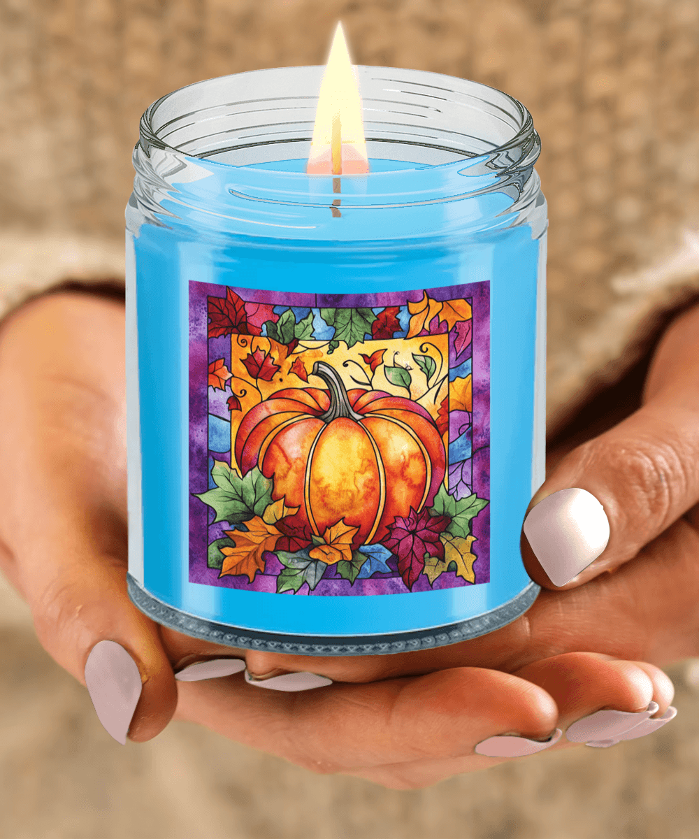Fall Pumpkin Soy Container Jar Candle Home Decor - Mallard Moon Gift Shop