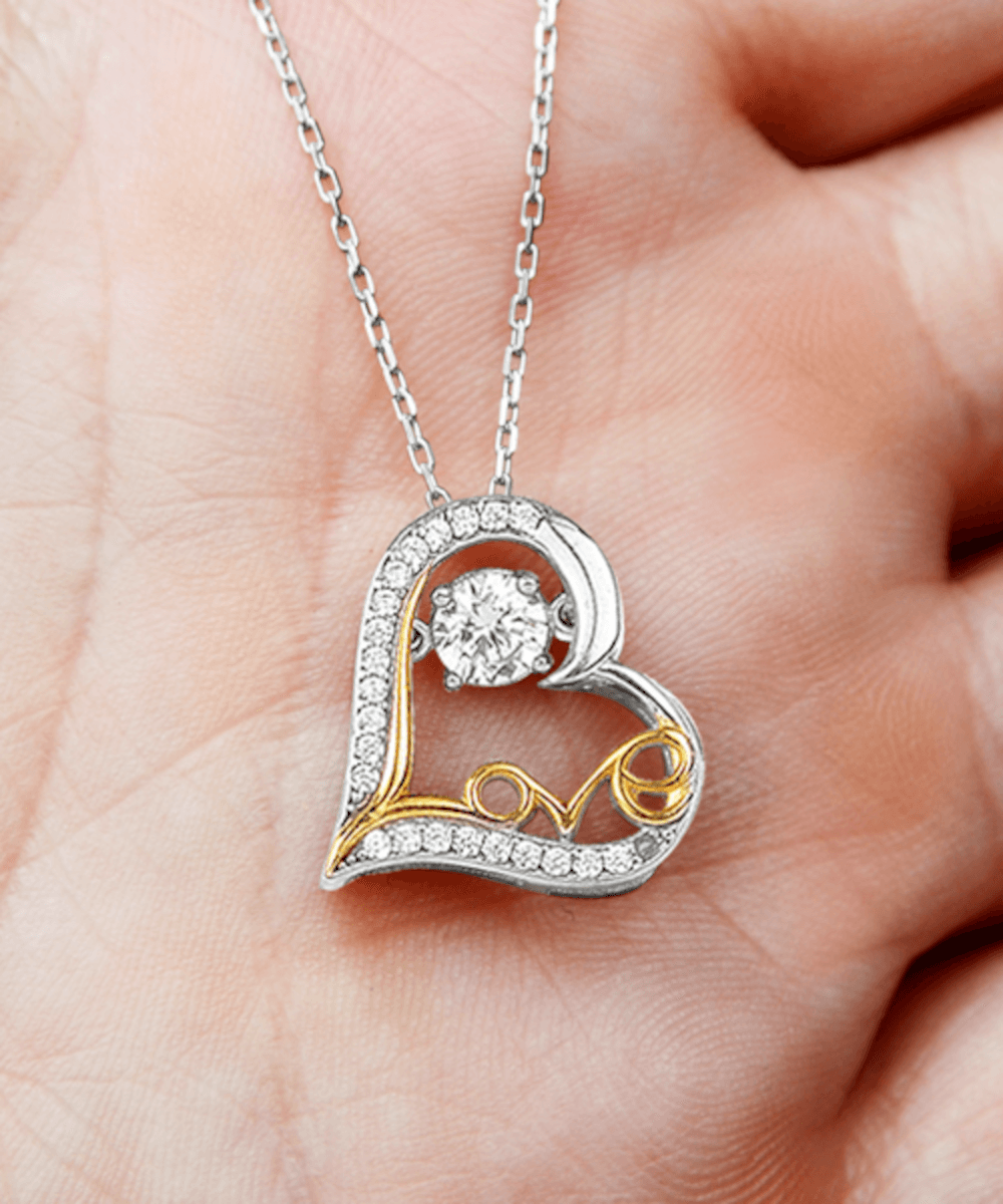 Daughter-In-Law Wedding Day Gift Welcome to the Family Love Heart Pendant Necklace - Mallard Moon Gift Shop