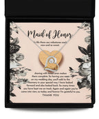 Maid of Honor Wedding Day Gift - My Wedding Day - Love Dancing Heart Pendant Necklace