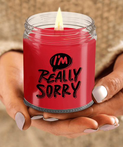 Apology Gift - I Am Really Sorry - Scented Soy Candle - Mallard Moon Gift Shop
