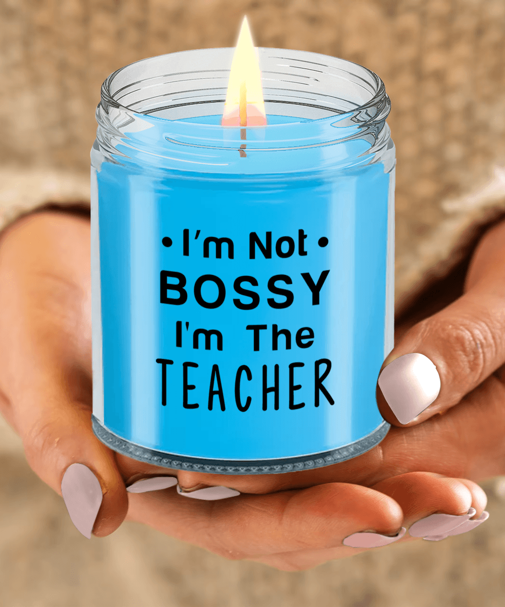 Gift for Teacher - I'm Not Bossy - Scented Soy Candle - Mallard Moon Gift Shop