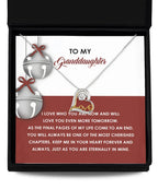 Gift for Granddaughter - To An End - Love Dancing Heart Pendant Necklace