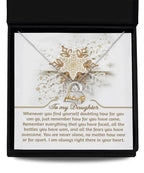 Gift for Daughter - You Are Never Alone - Dancing Heart Pendant Necklace