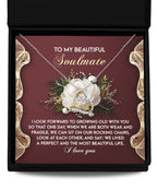 To My Beautiful Soulmate - Love Dancing Heart Necklace – A Romantic Gift Celebrating a Lifetime of Love