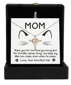 Gift for Cat Mom -Thank you for The Catnip Thing Even When I'm Mean Cross Pendant Necklace